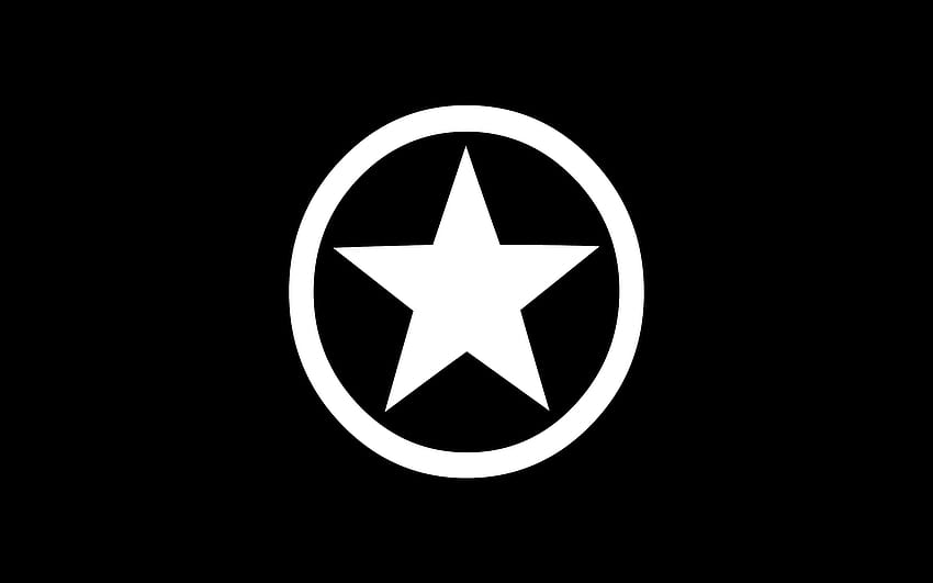 Weißes All-Star-Converse-Logo auf Schwarz HD-Hintergrundbild