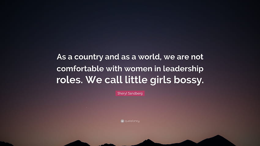 Sheryl Sandberg Quote: “As a country ...quotefancy, women leadership HD wallpaper