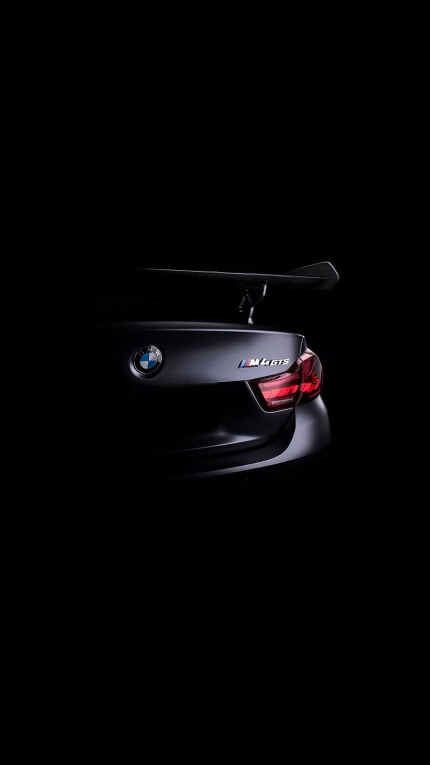 BMW M4 GTS iPhone OLED negro oscuro, coche iphone negro fondo de pantalla del teléfono