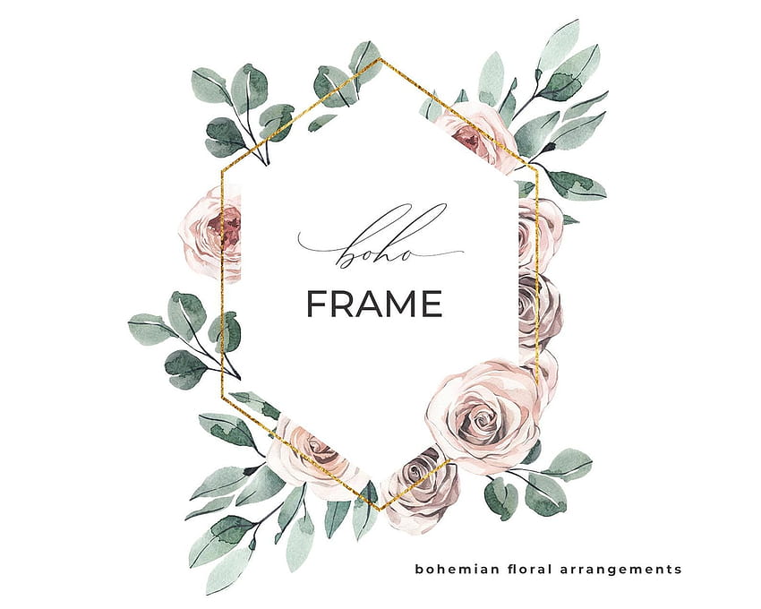 Pin on My watercolor & graphic design, boho floral wreath HD wallpaper