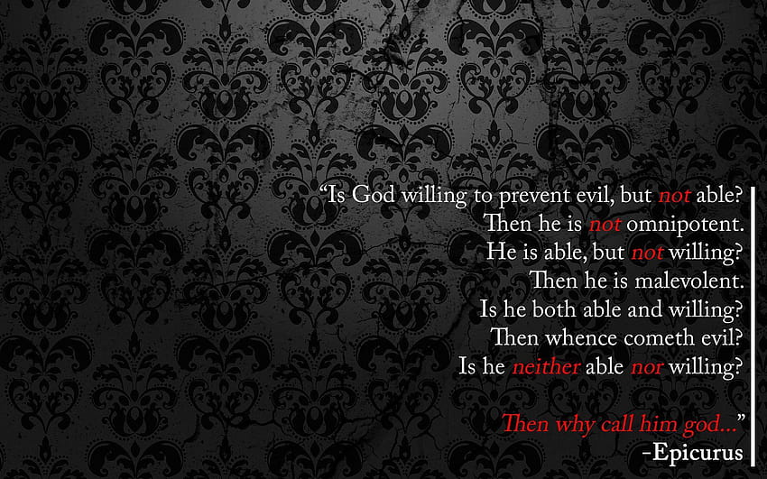 What He Said...., atheist symbol HD wallpaper