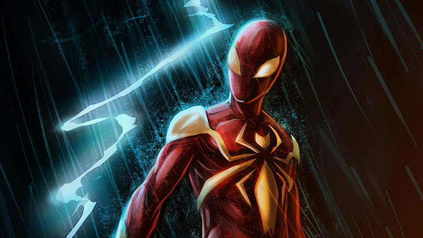 Red Gold Spiderman Suit, Superheroes, Backgrounds, and, red superhero ...