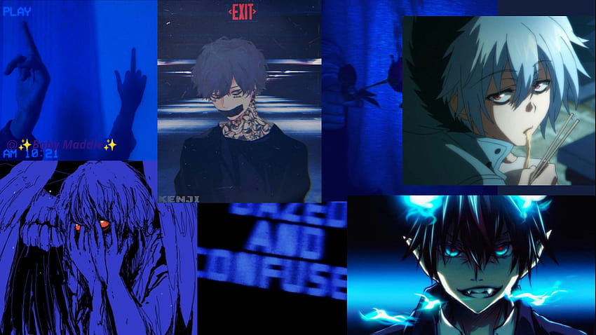 Aesthetic dark blue anime HD wallpapers  Pxfuel