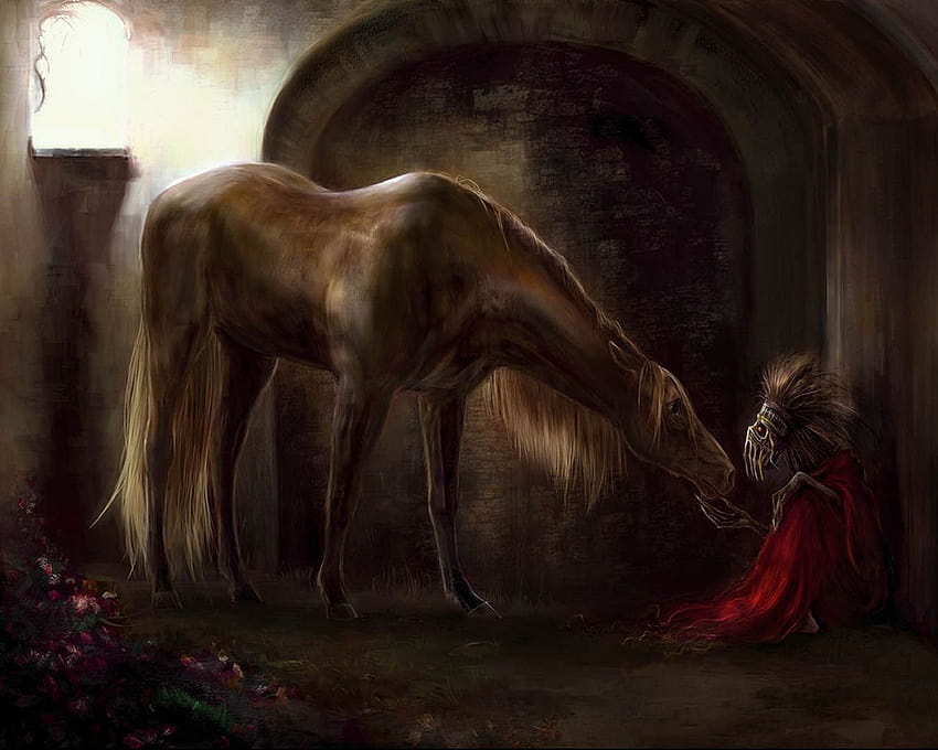 Horse And Demon, demons horses HD wallpaper