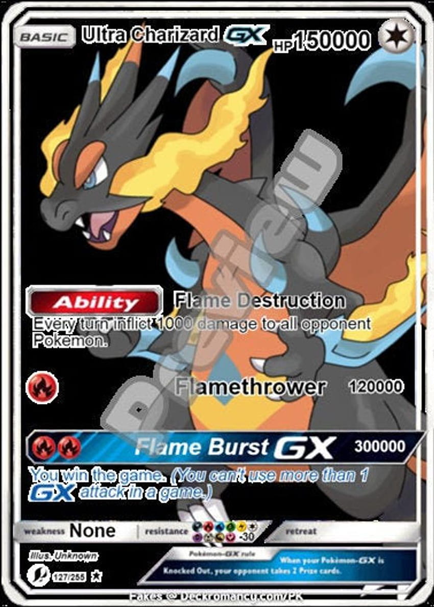 Kartu Ultra Charizard gx gmax vmax gigantamax ex pokemon wallpaper ponsel HD