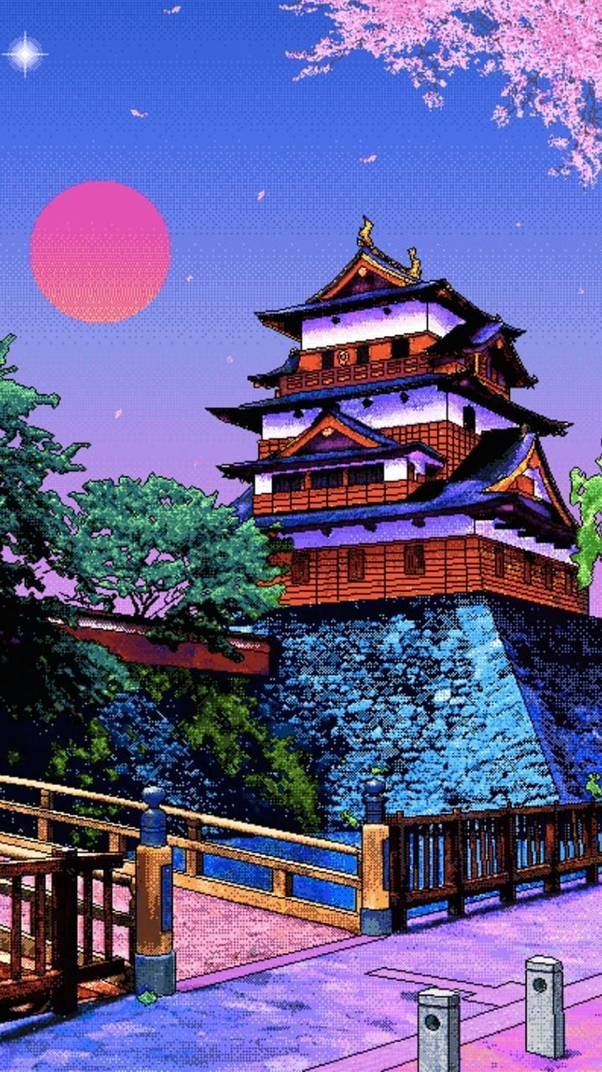 Pixel Art Japonês, Japão de 8 bits ao vivo Papel de parede de celular HD