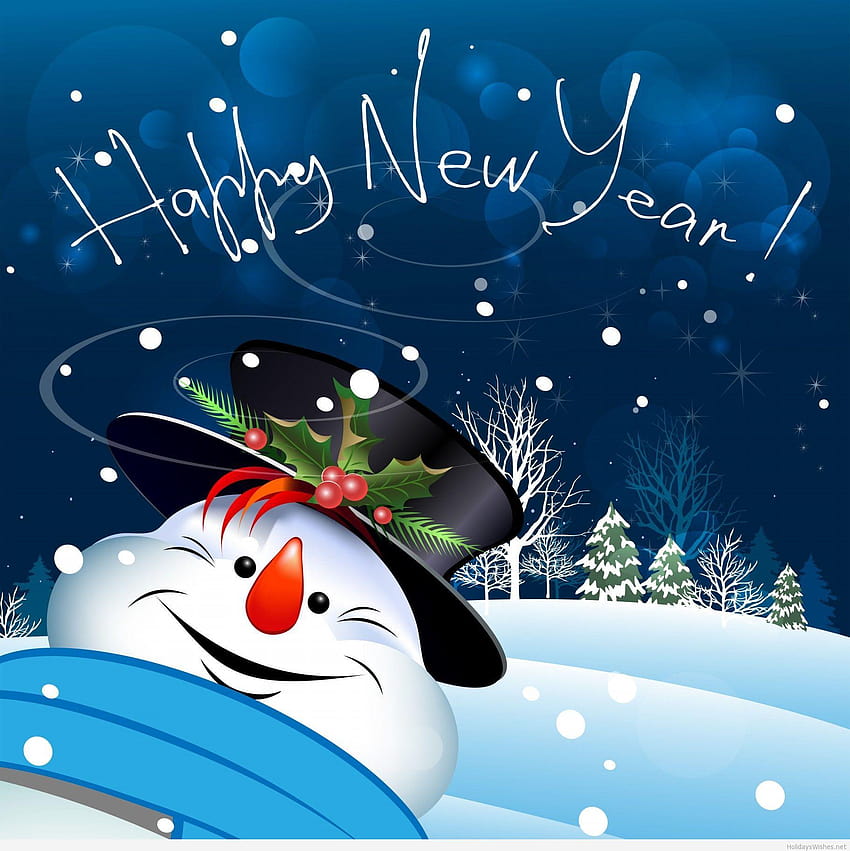 May your dreams blossom and make you happy in many ways, happy new year cartoon HD phone wallpaper
