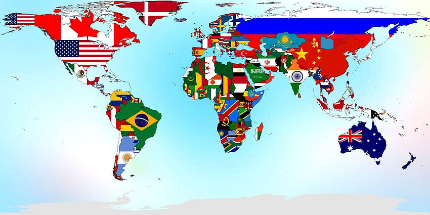 World Map With Flags World Map For Anyone, world maps with countries HD wallpaper