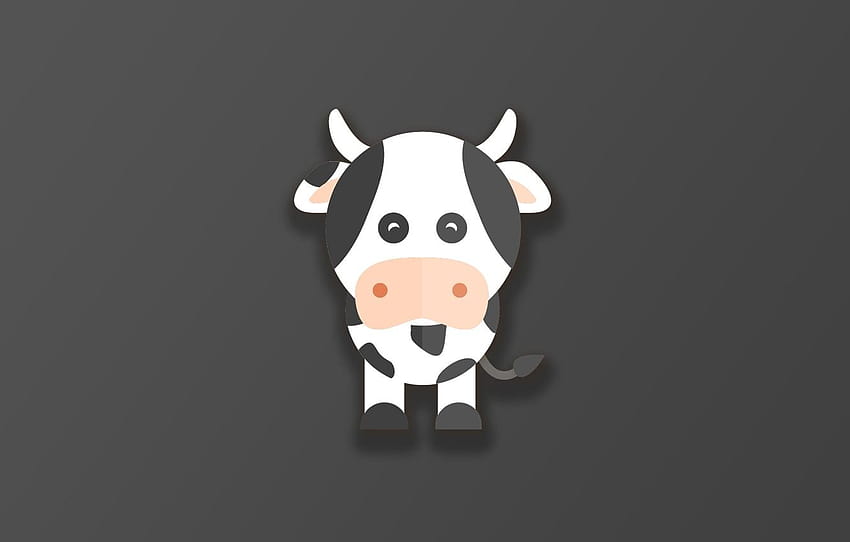 cute black and white 3d cartoon cow on Craiyon