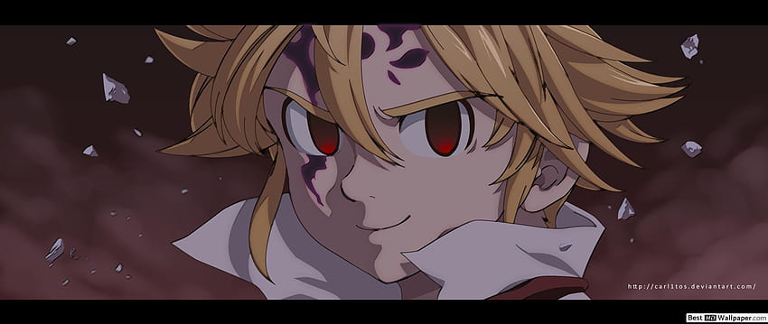 The Seven Deadly Sins, meliodas Anime im Angriffsmodus HD-Hintergrundbild