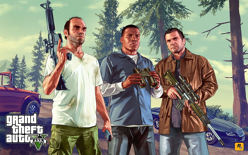 Grand Theft Auto GTA 5, pencurian otomatis v Wallpaper HD