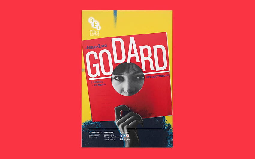 Kampagnenkreativ für das BFI Jean, Jean Luc Godard HD-Hintergrundbild