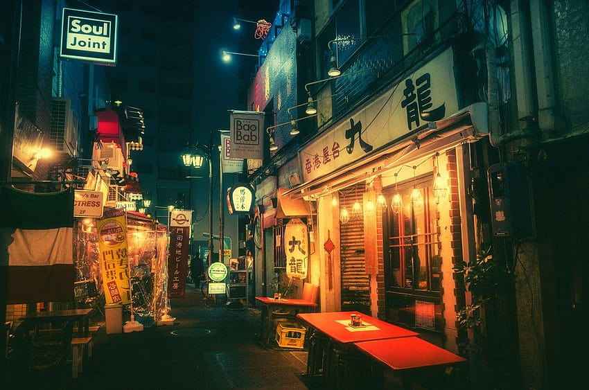 Other: Japan Tumblr Night Street Nightlife Full for HD wallpaper | Pxfuel
