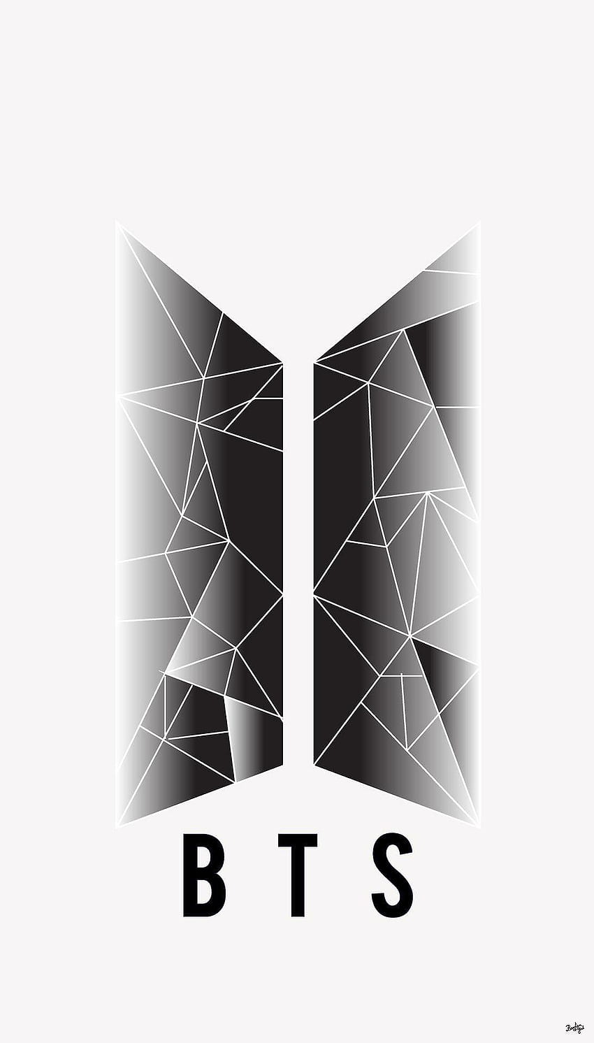 Bts Logo, bts black HD phone wallpaper | Pxfuel