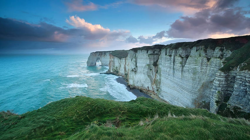 Coast of Etretat in Normandy, France [1920x1080] : r/ HD wallpaper