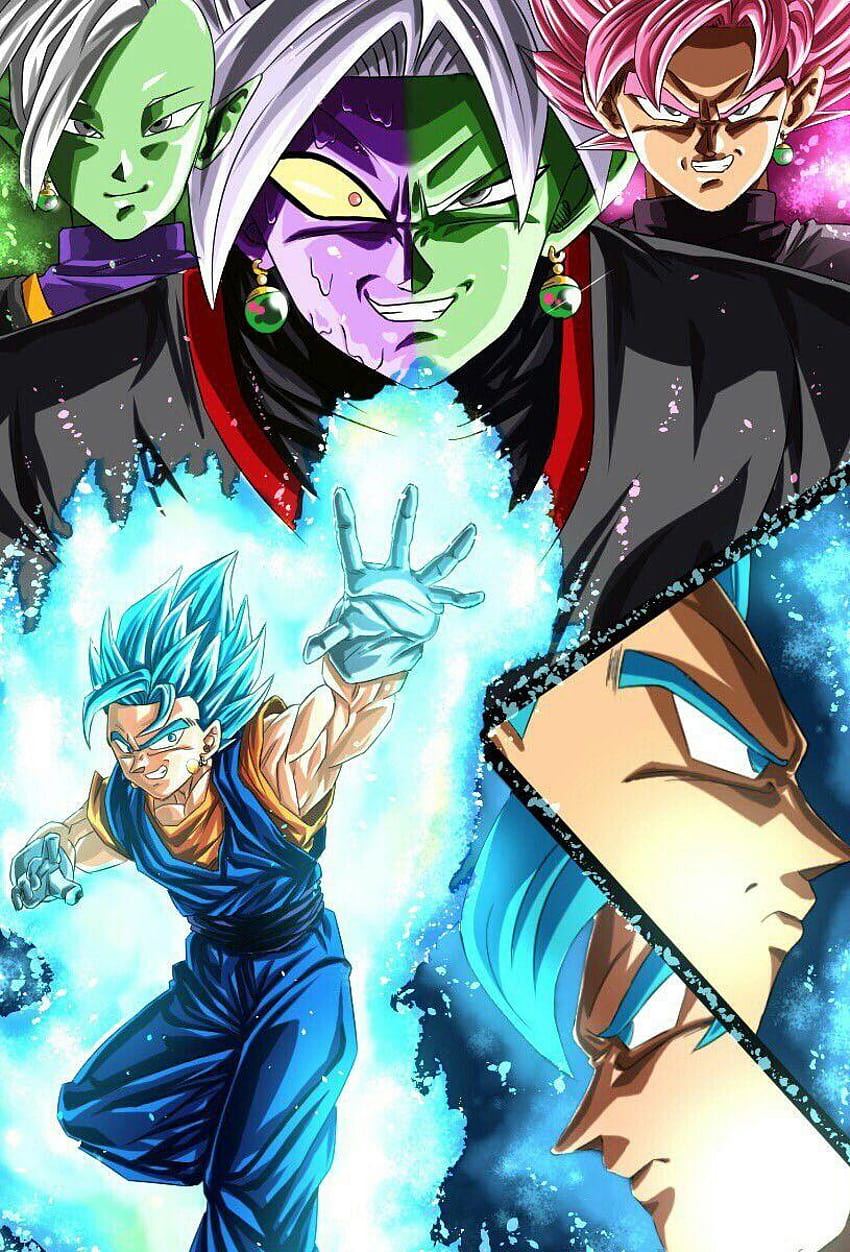 Vegito vs Black Goku and Zamasu fusion, fused zamasu HD phone wallpaper |  Pxfuel