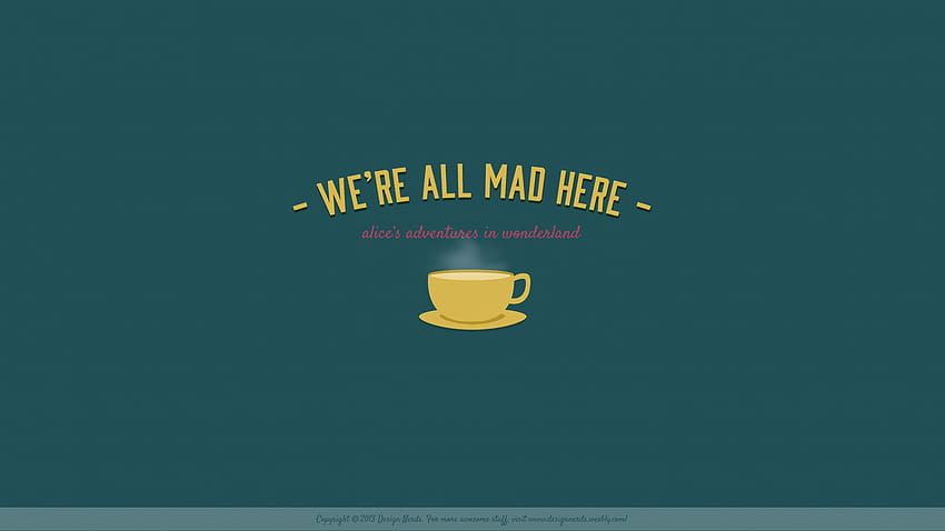 Alice in Wonderland Minimalist, minimalist women and coffee HD wallpaper