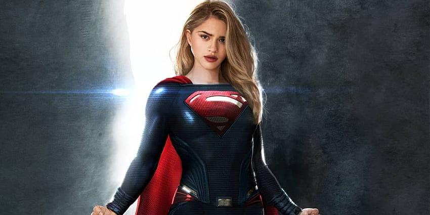 Supergirl Fan Art Menunjukkan Sasha Calle Dalam Setelan Superman Henry Cavill, setelan supergirl Wallpaper HD