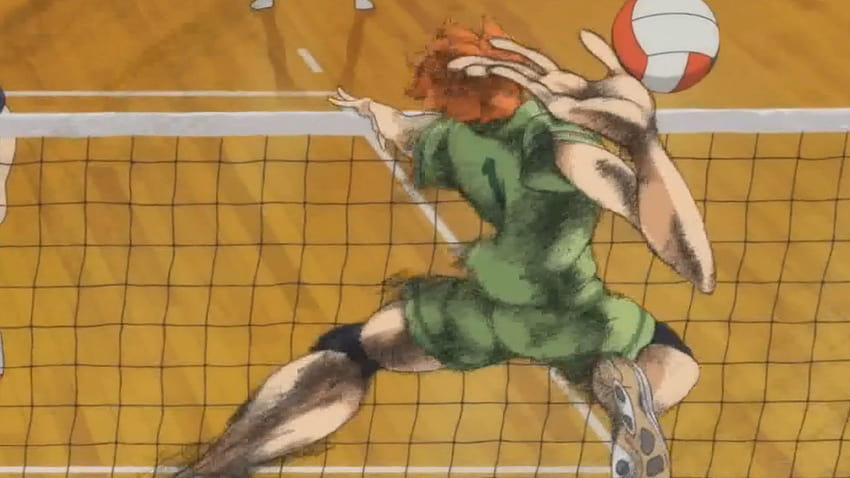 Haikyuu] Hinata Shoyo spikes the ball for the first time in official match, hinata spike HD wallpaper