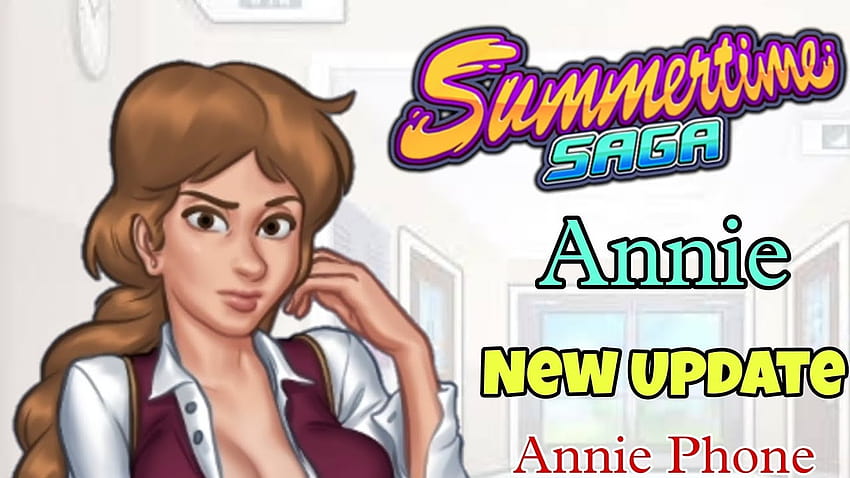 Summertime Saga New 0.21 Tech Update Arts Annie teléfono y almohada fondo de pantalla