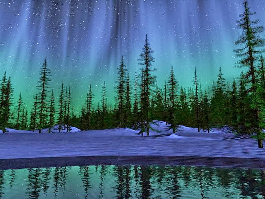 Northern Lights Aurora Borealis Night Sky Comet Scenery Wallpaper 4K HD PC  4510f