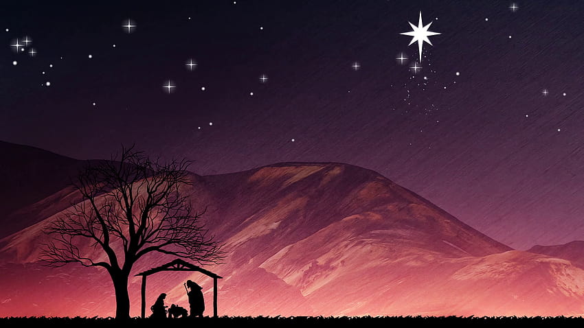 赤ちゃんイエス クリスマス キリスト降誕の背景。 冬の休日モーション モーション背景、クリスマスとイエスの赤ちゃん 高画質の壁紙