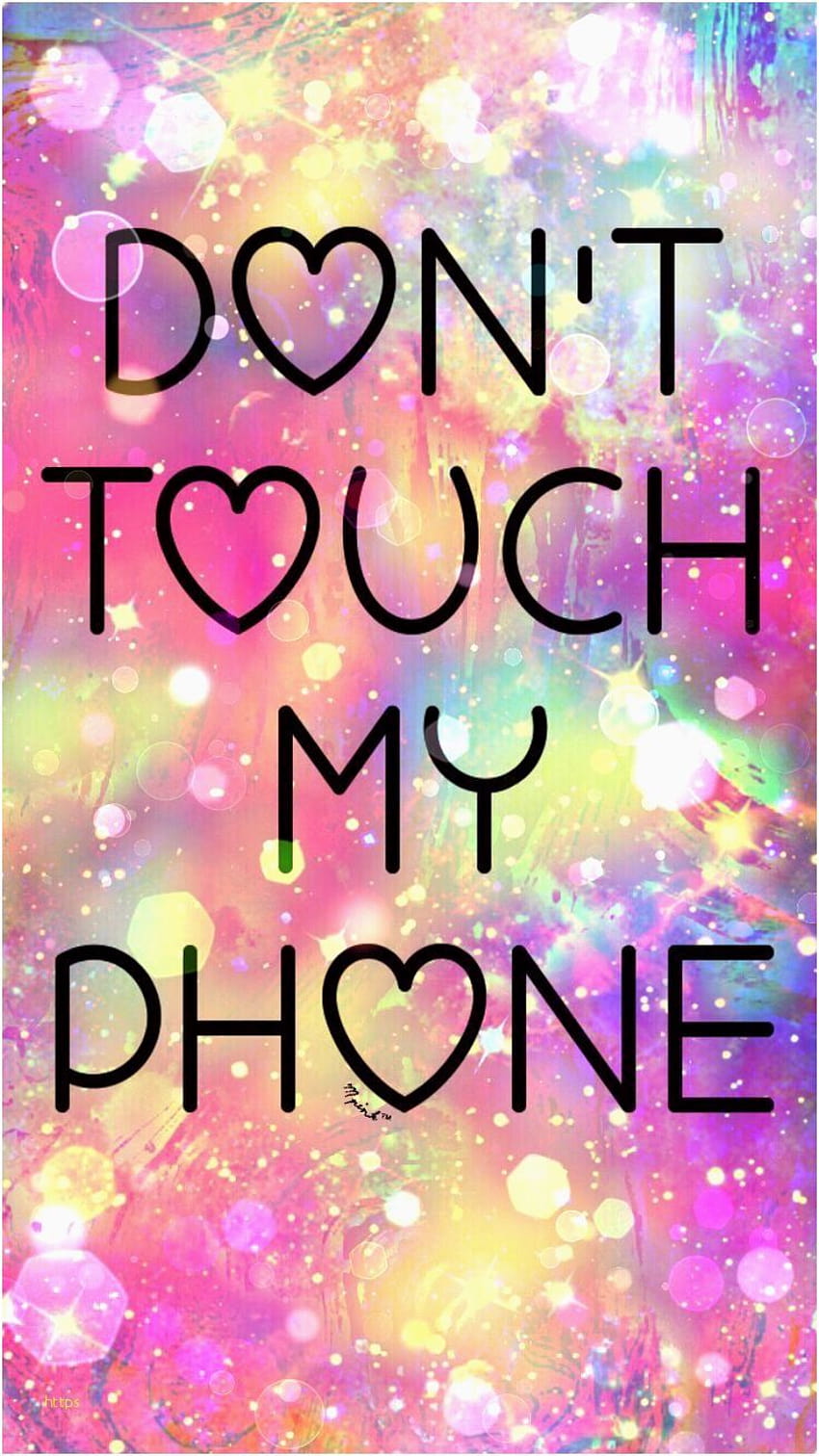 Nie dotykaj mojego telefonu Piękna ©2017 Galaxy, komórka nie dotykaj mojego telefonu Tapeta na telefon HD