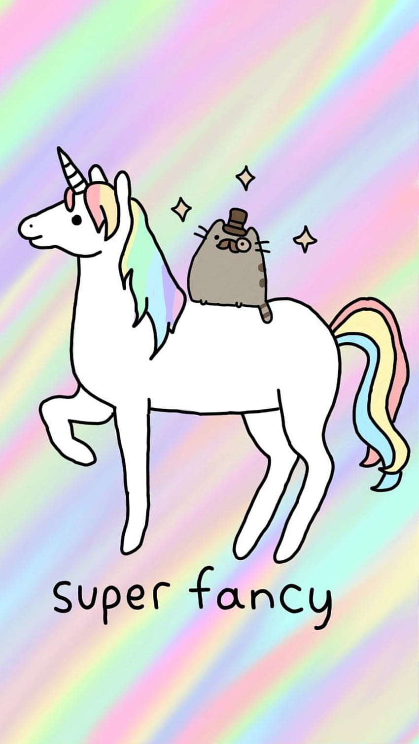 Unicorn Cat posted by Samantha Mercado, pusheen unicorn HD phone wallpaper