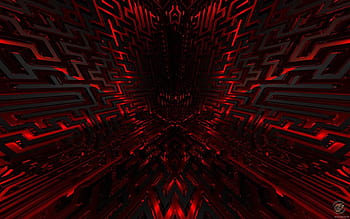 HD wallpaper black and red gaming computer tower digital art science  fiction  Wallpaper Flare