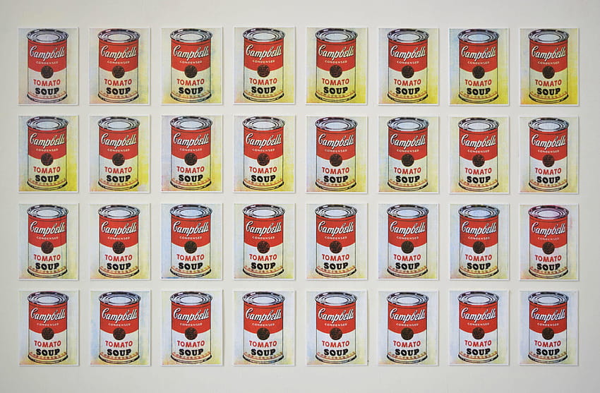 32 Campbell's Soup Cans, campbells soup cans HD wallpaper