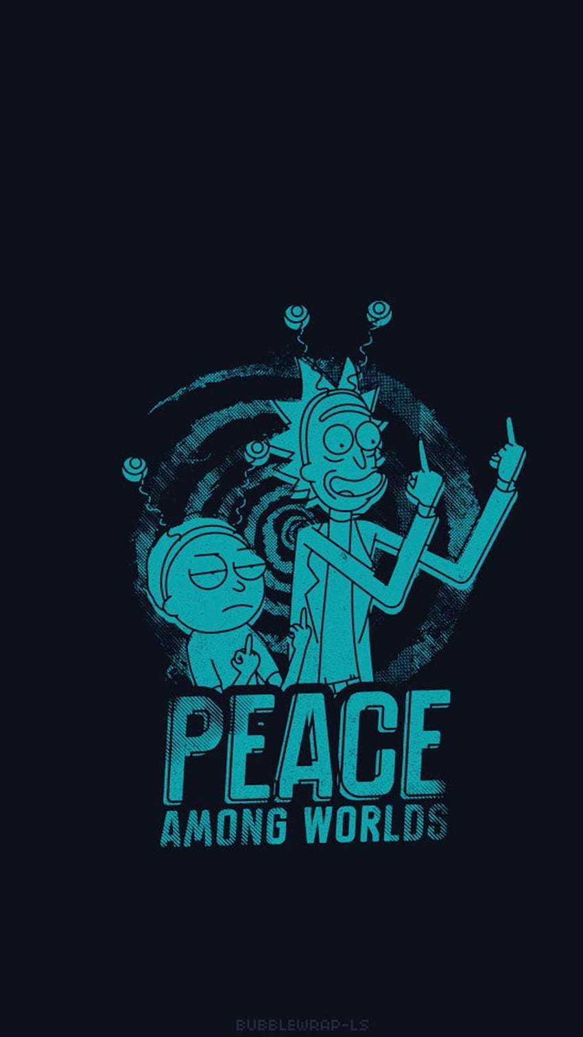 L O C K S C R E E N S, rick and morty minimal HD phone wallpaper