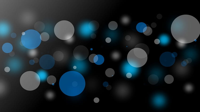 Círculos negros, azules y grises – PS4 fondo de pantalla