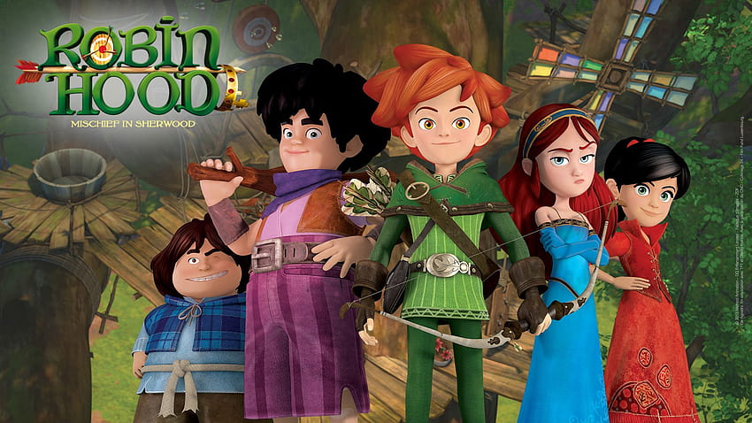 Robin Hood: Travesuras en Sherwood, dibujos animados de robin hood fondo de pantalla