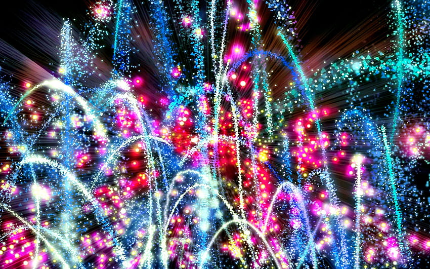 Rainbow Firework, fourth of july computer HD wallpaper