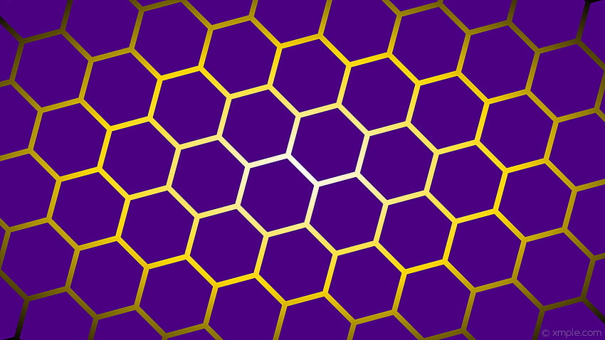 1920x1080, Gradient Glow Purple Yellow Hexagon, purple and yellow HD wallpaper