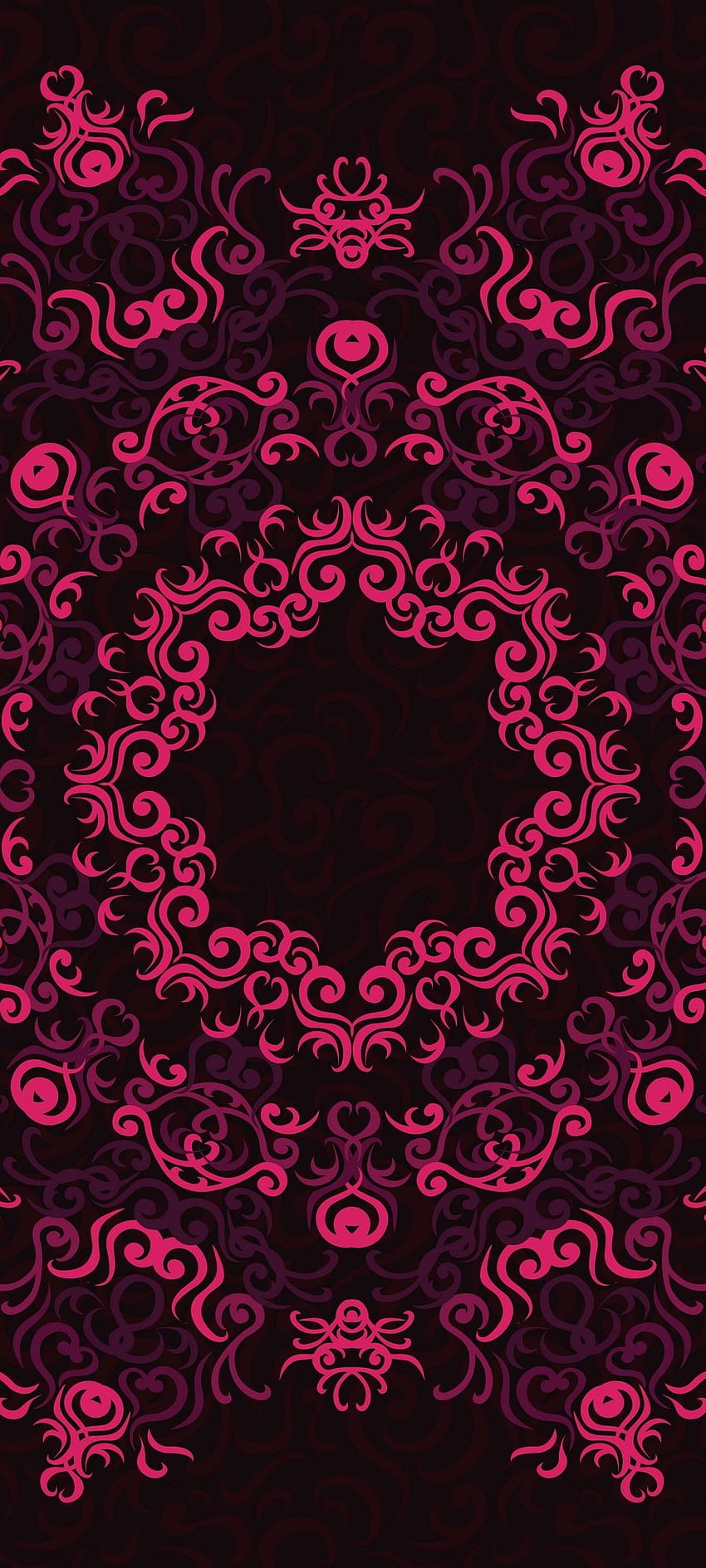 Amoled Black Pink Pattern, colorful gradient pattern HD phone wallpaper