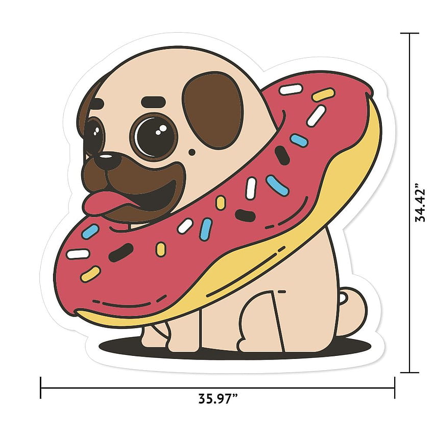 Donut Pug 12 HD phone wallpaper