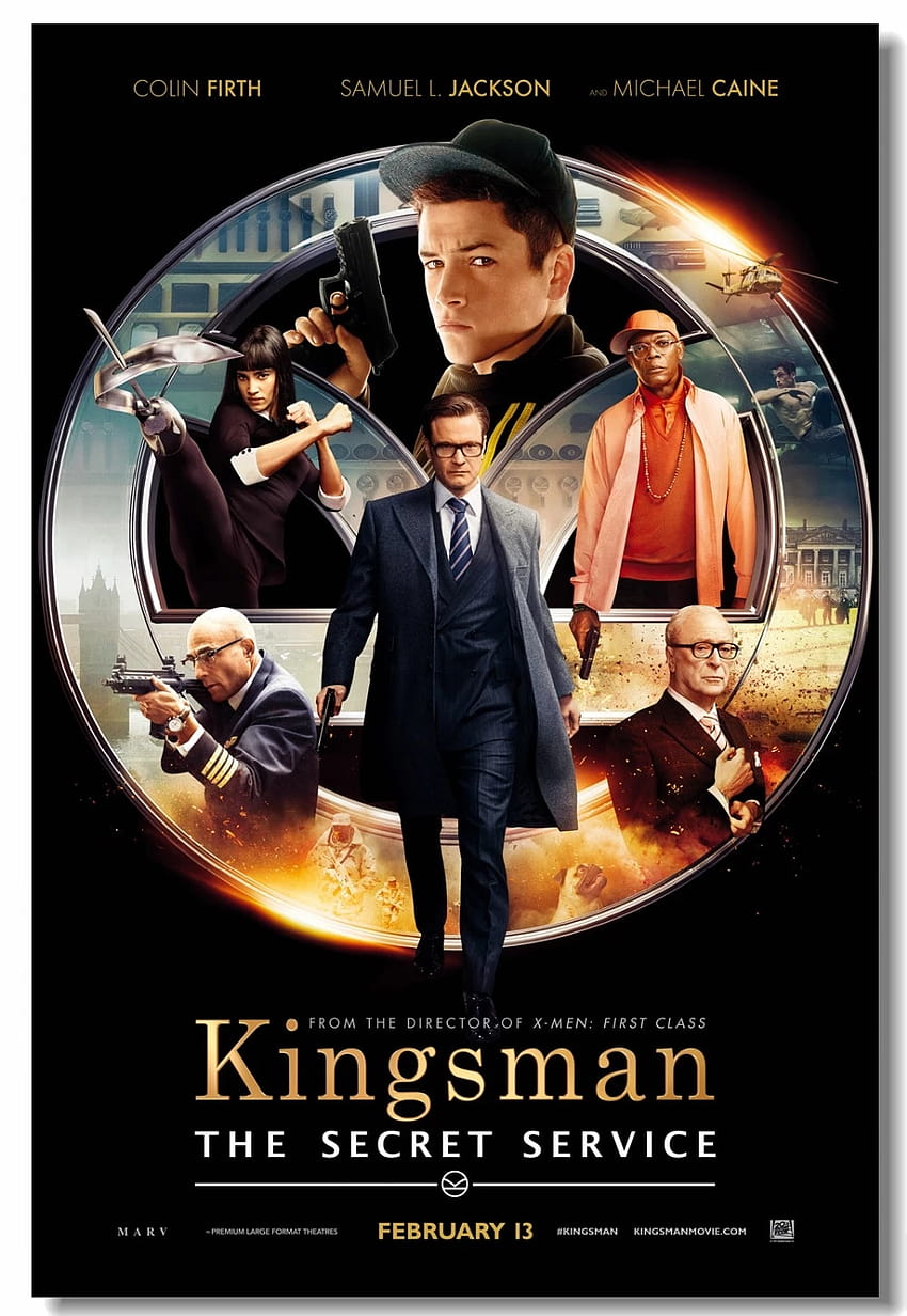 CUSTOM ผ้าใบ Kingsman โปสเตอร์ Kingsman The Secret Service สติ๊กเกอร์ติดผนัง Colin Firth ห้องนั่งเล่นจิตรกรรมฝาผนังสติกเกอร์,Secret Service ยนตร์ วอลล์เปเปอร์โทรศัพท์ HD