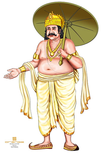 Kerala Onam Festival Mahabali also kown Maveli outline sketch 4412592  Vector Art at Vecteezy