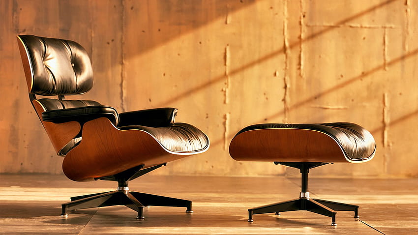 meble, fotel wypoczynkowy, Eames Lounge ::, fotel biurowy Tapeta HD