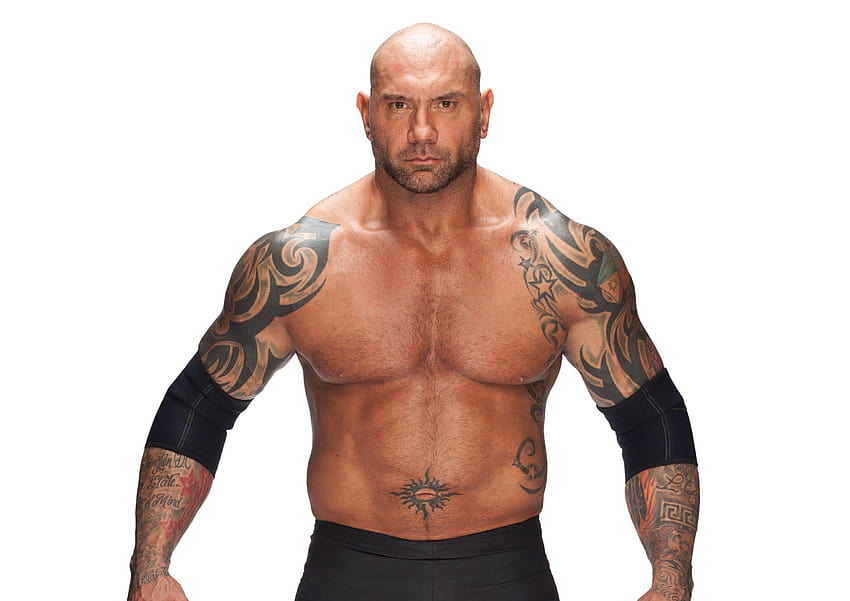 Actor Dave Batista con tatuajes en su cuerpo y, batista 2018 fondo de pantalla