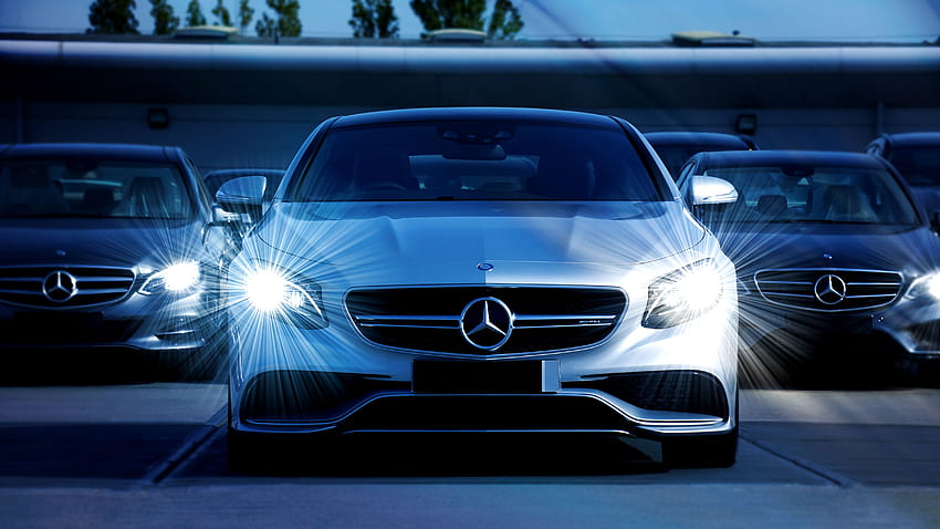 Voitures Mercedes Benz blanches · Stock, voitures Fond d'écran HD