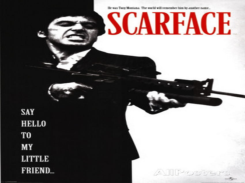 Scarface, say hello to my little friend HD wallpaper