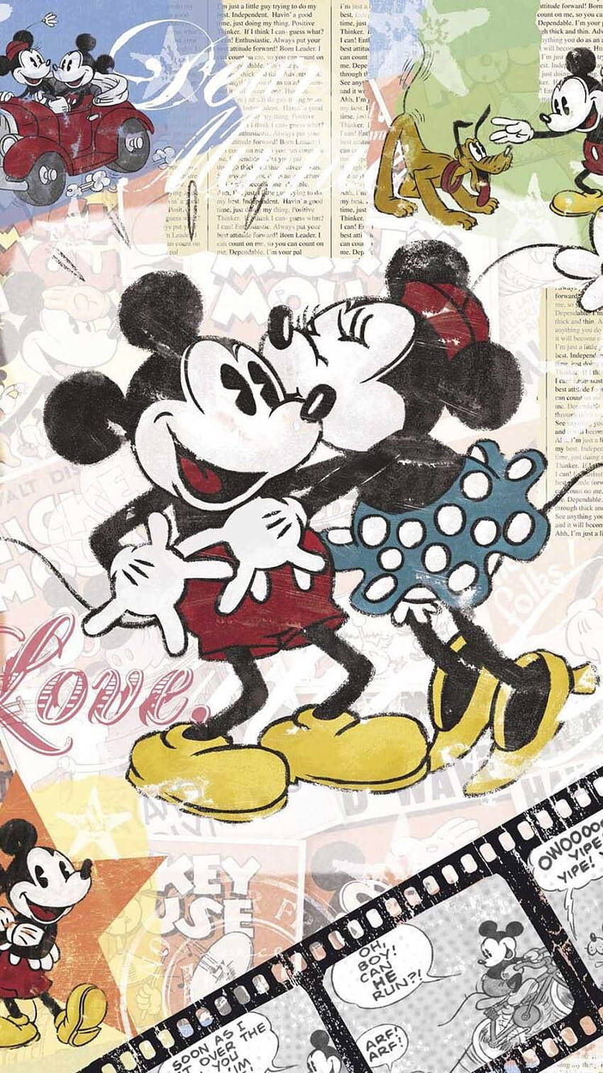 Vintage Mickey Mouse, orijinal mickey ve minnie mouse HD telefon duvar kağıdı