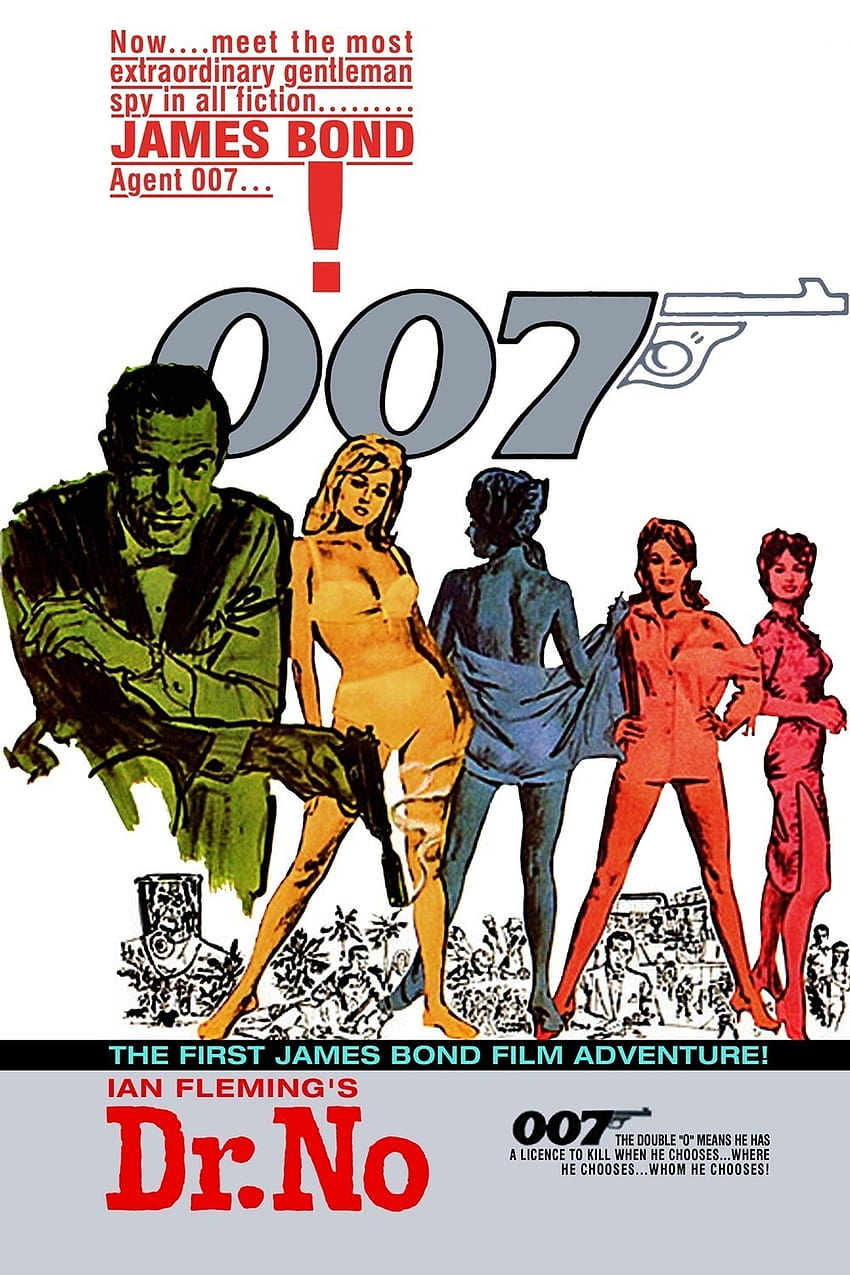 envio,1962 Dr. No 007,Poster HOME WALL Decor Custom ART PRINT Silk unframed 1149, james bond dr no Papel de parede de celular HD