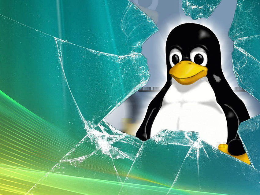 Kırık Cam Linux, kırık pencereler HD duvar kağıdı