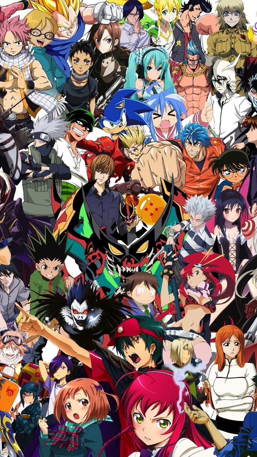 All Anime Crossover, crossover anime HD phone wallpaper
