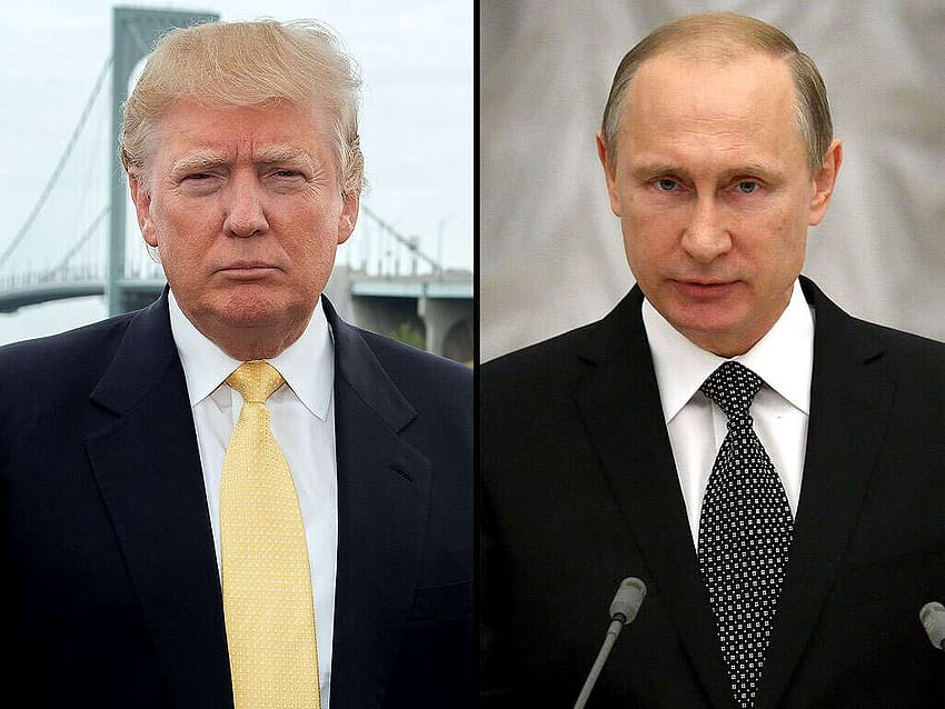 Wladimir Putin unterstützt Donald Trump als Präsidenten und nennt ihn den absoluten Führer HD-Hintergrundbild