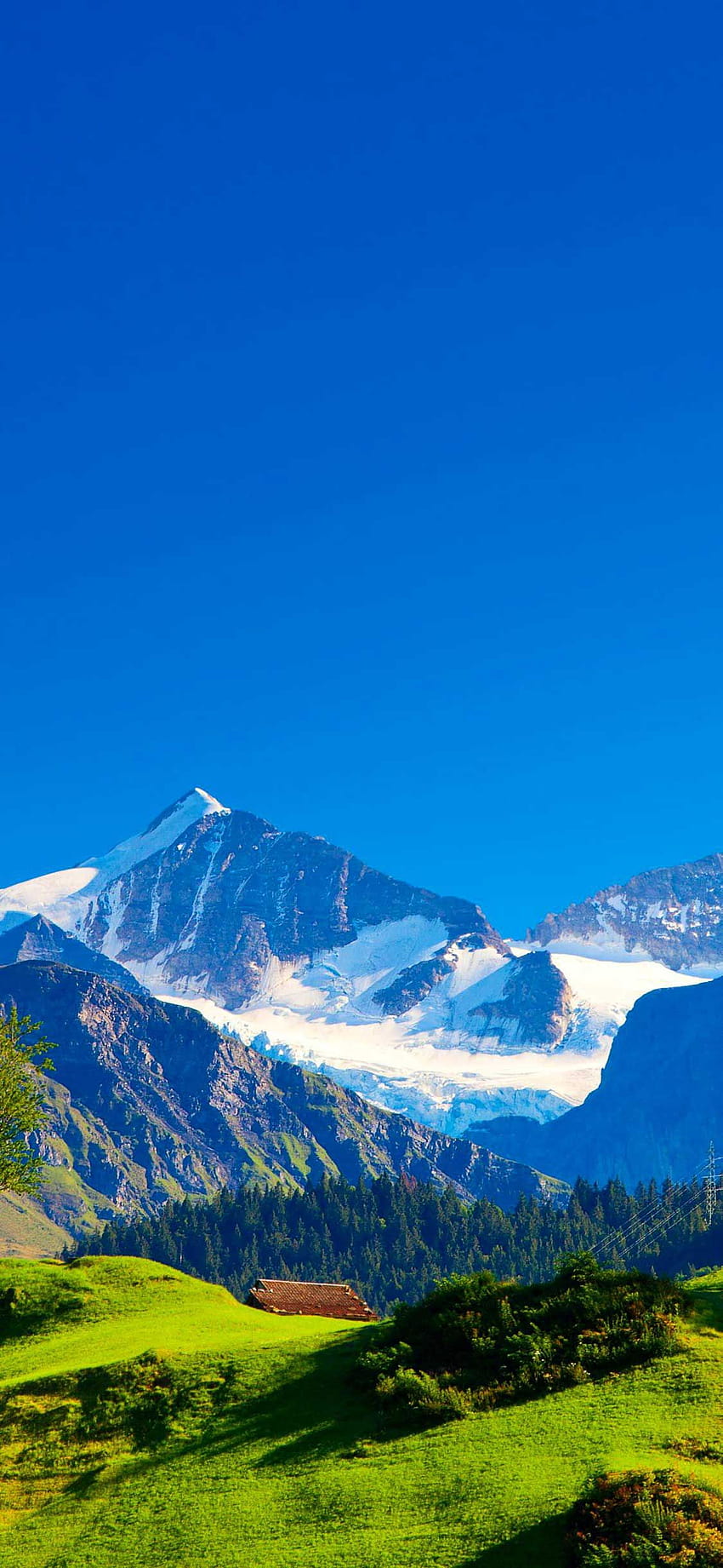 Iphone Pro Pemandangan pegunungan Alpen Swiss, danau Alpen Swiss wallpaper ponsel HD