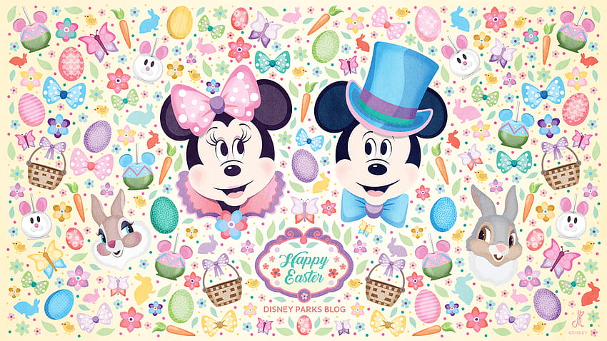 our Disney Parks, easter pattern HD wallpaper